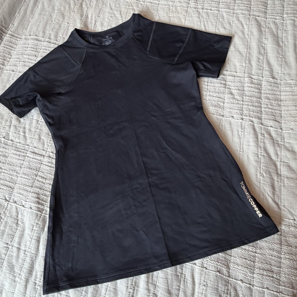 Tommie Copper Shirt Womens Large Shoulder Centric Support Black Posture